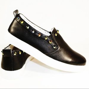 Rockstar studded sneakers flats